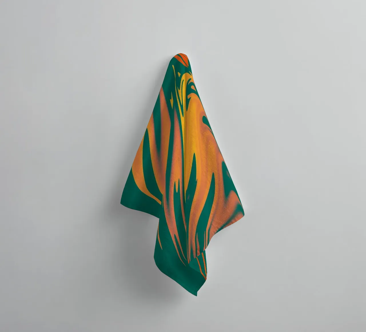 Motif abstrait coloré Lignes et vagues serviette de bain de Something for you