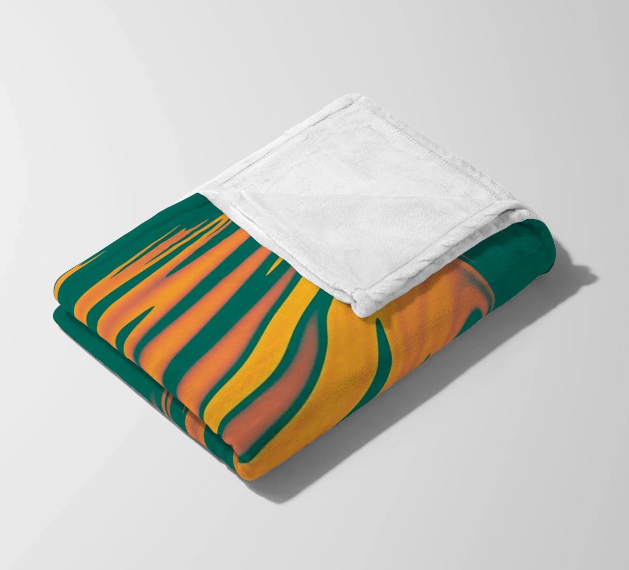 Abstract colourful pattern Lines and waves fleece blanket by Something for you