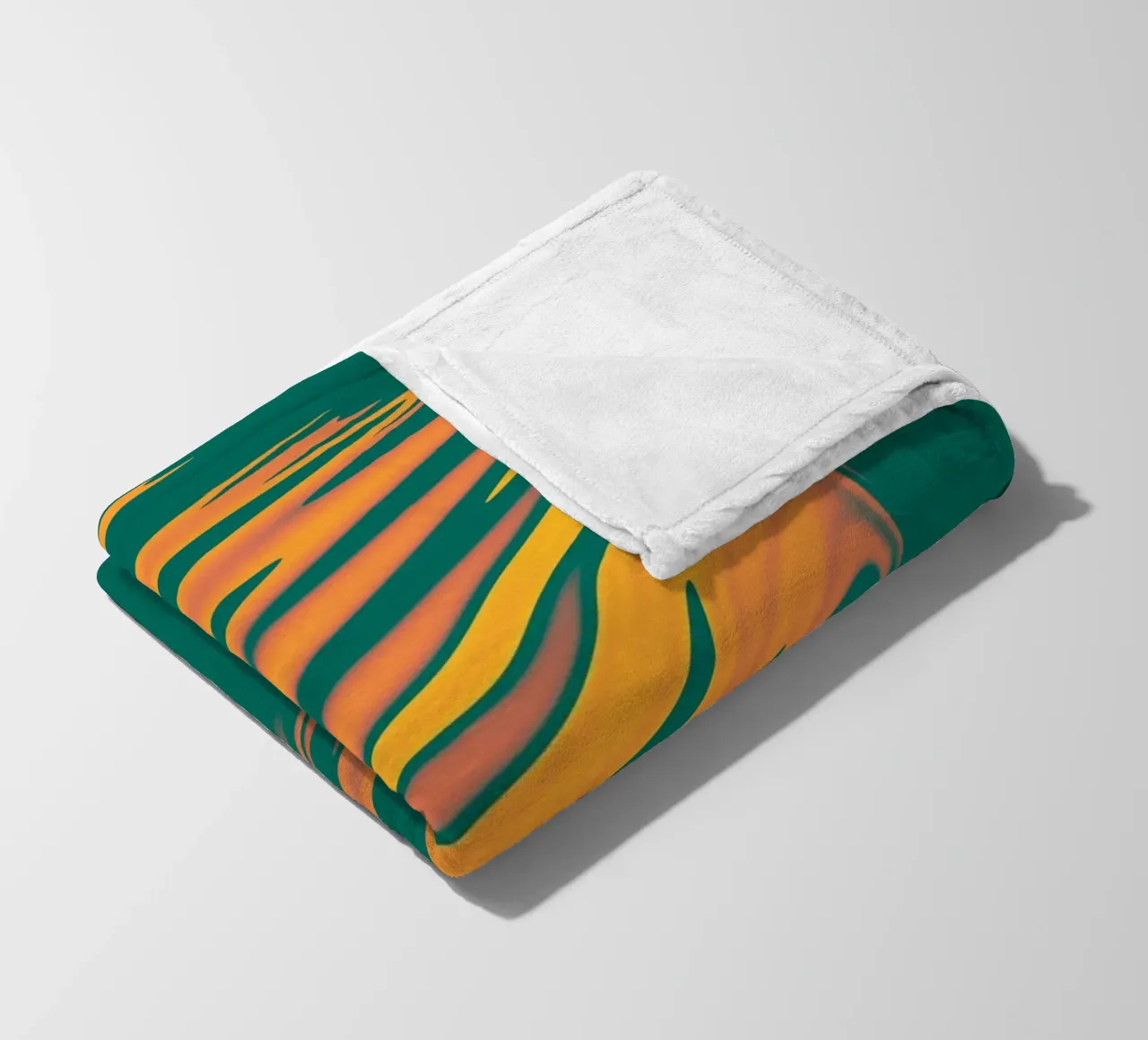 Motif abstrait coloré Lignes et vagues plaid polaire de Something for you