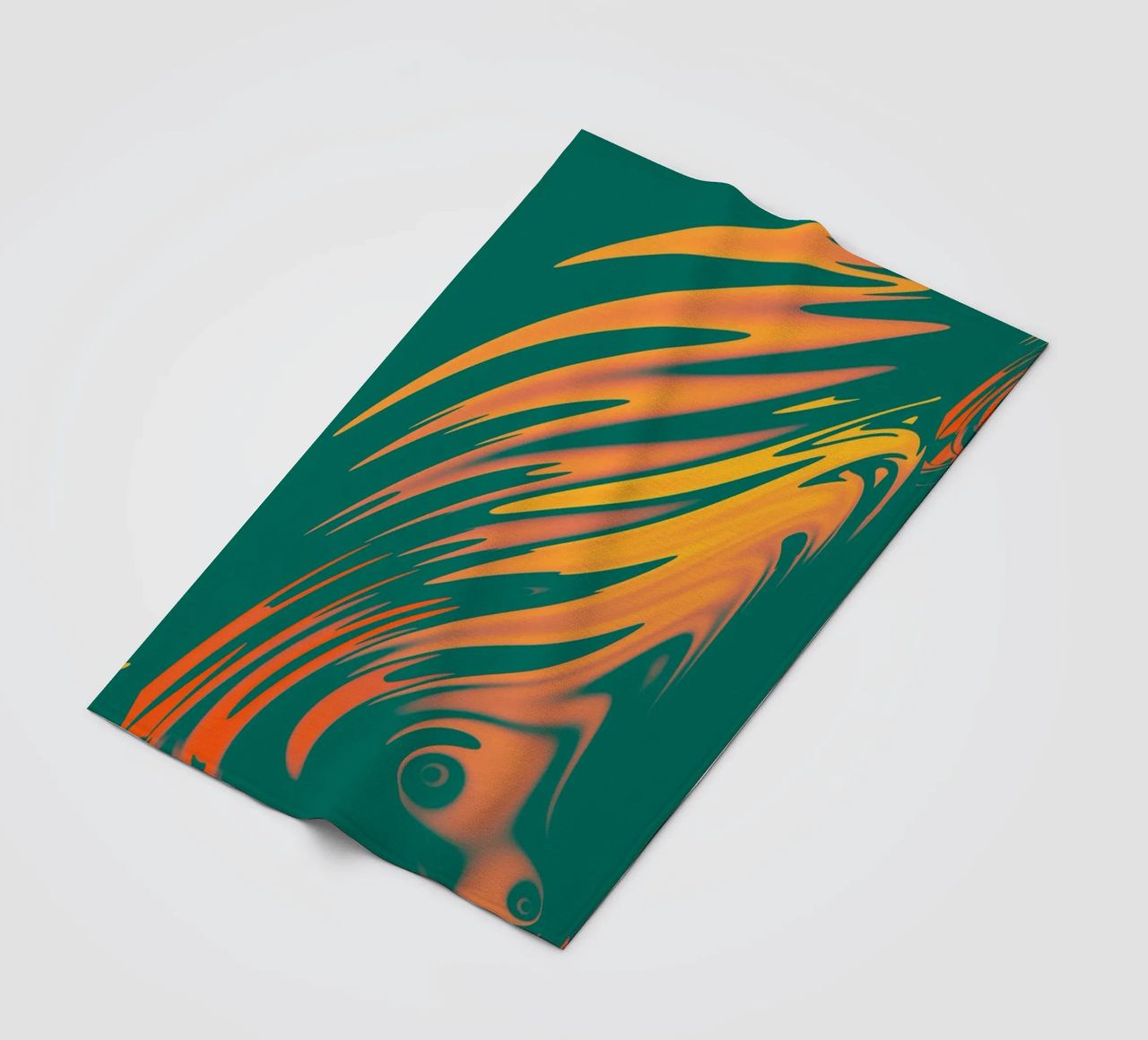 Abstract colourful pattern Lines and waves fleece blanket by Something for you