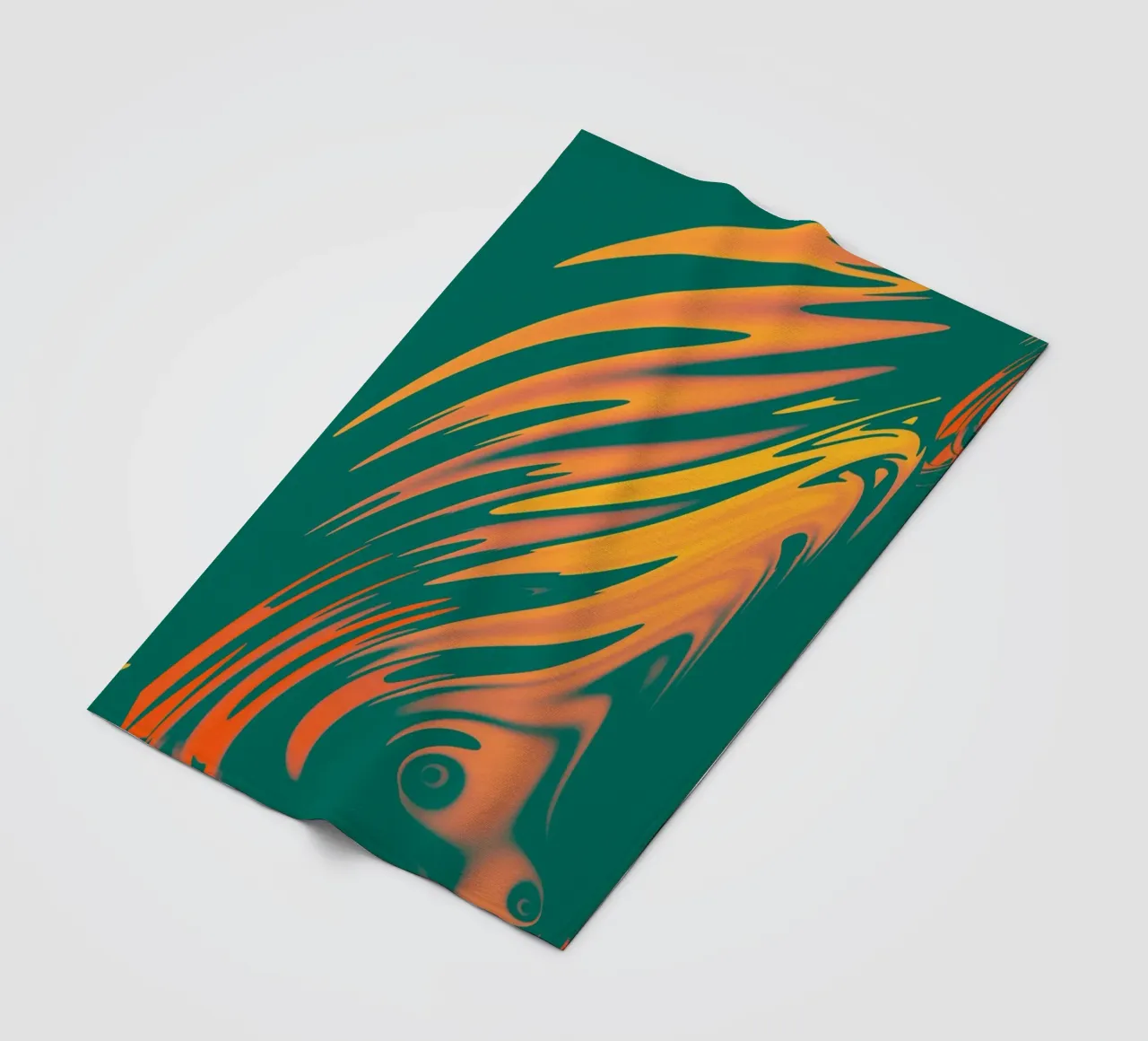 Motif abstrait coloré Lignes et vagues plaid polaire de Something for you
