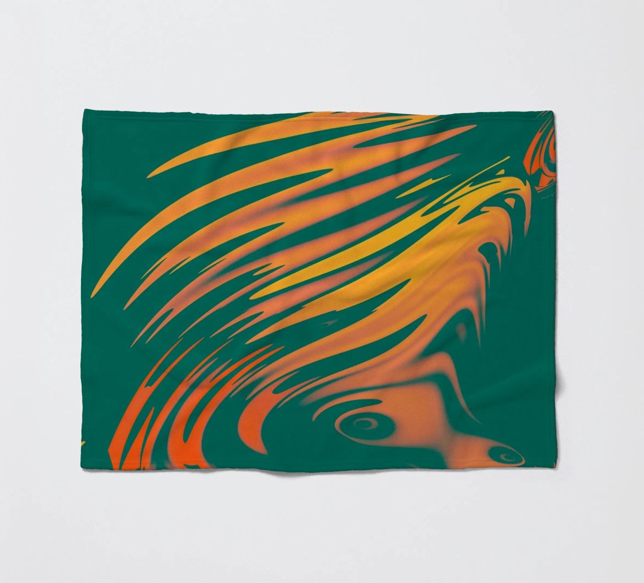 Abstract colourful pattern Lines and waves fleece blanket by Something for you