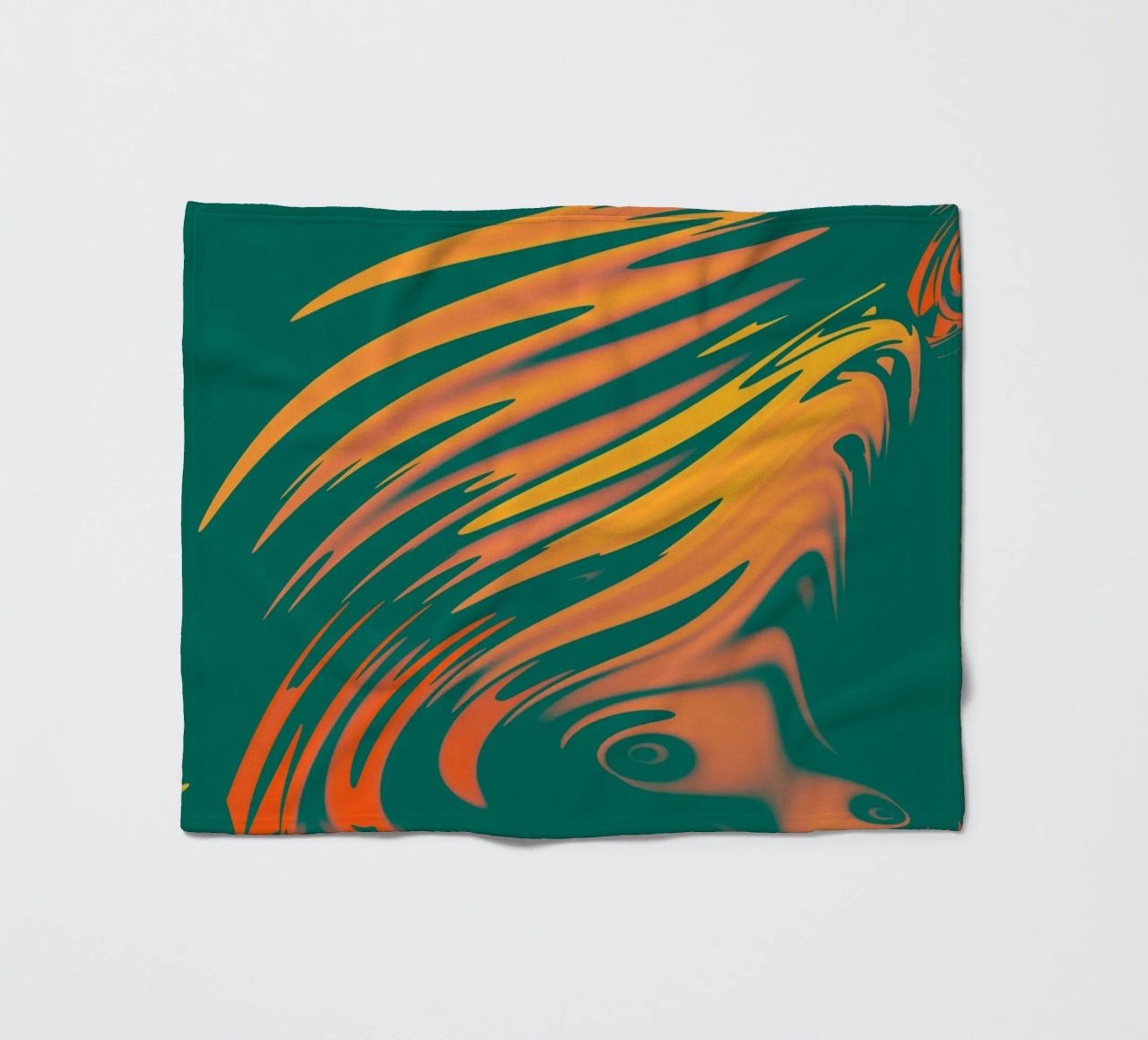 Abstract colourful pattern Lines and waves fleece blanket by Something for you