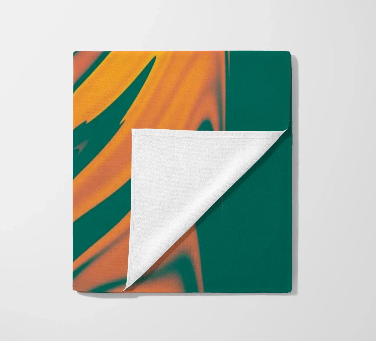 Abstract colourful pattern Lines and waves beach towel by Something for you