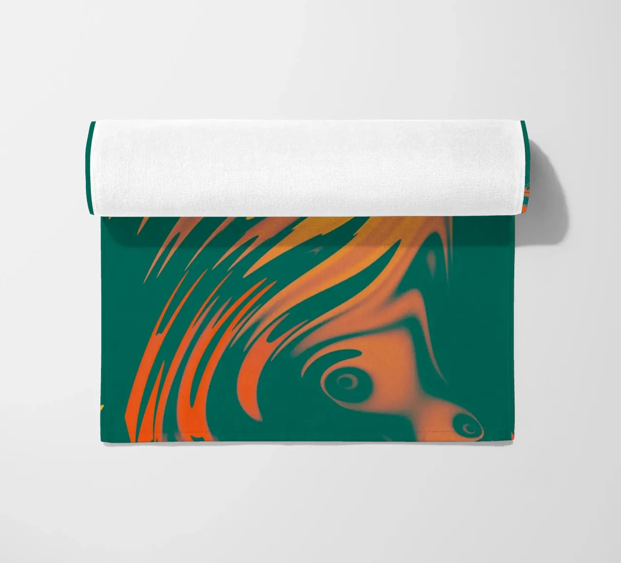 Disegno astratto colorato Linee e onde telo mare da Something for you