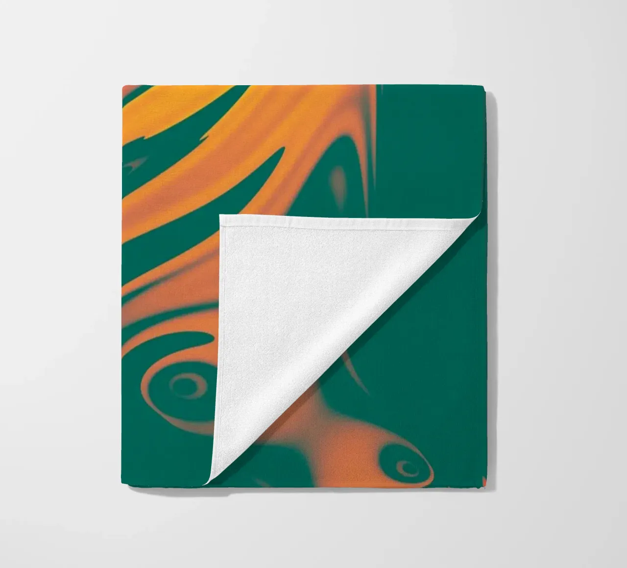 Disegno astratto colorato Linee e onde telo mare da Something for you