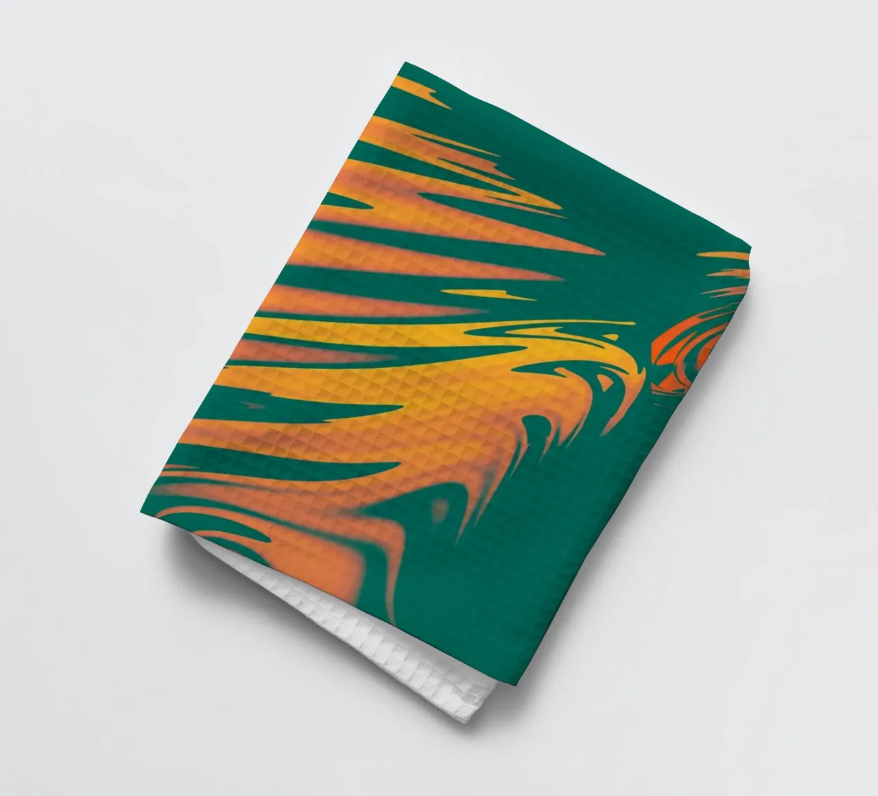 Abstraktes buntes Muster Linien und Wellen Geschirrtuch von Something for you