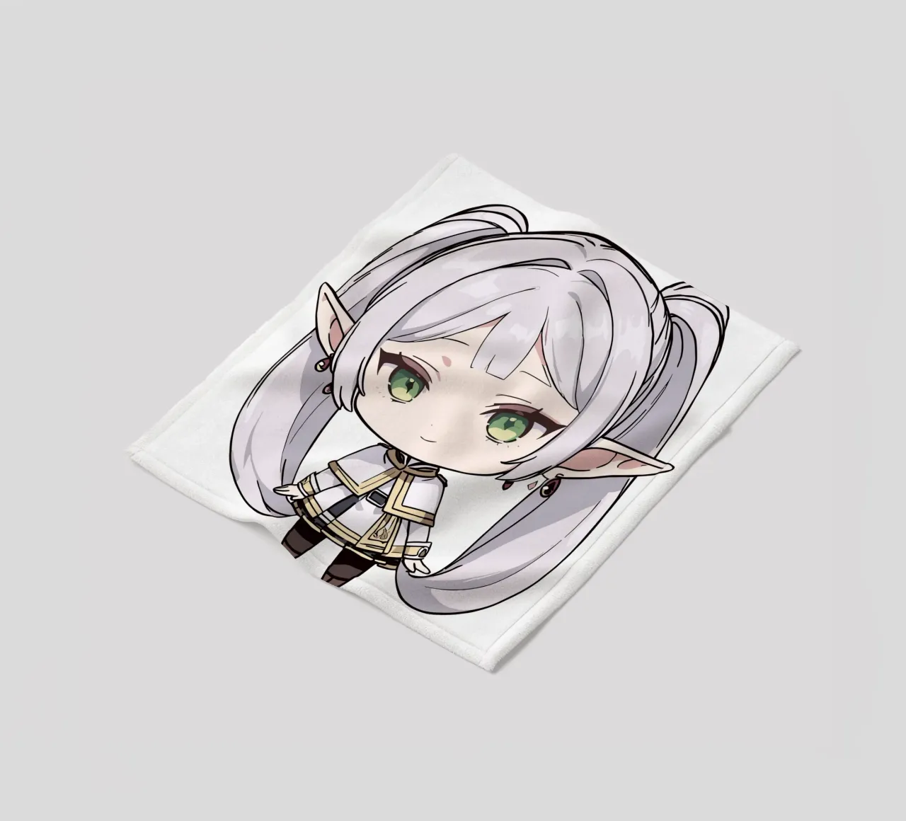 Chibi Frieren coperta in pile da Evie Shop