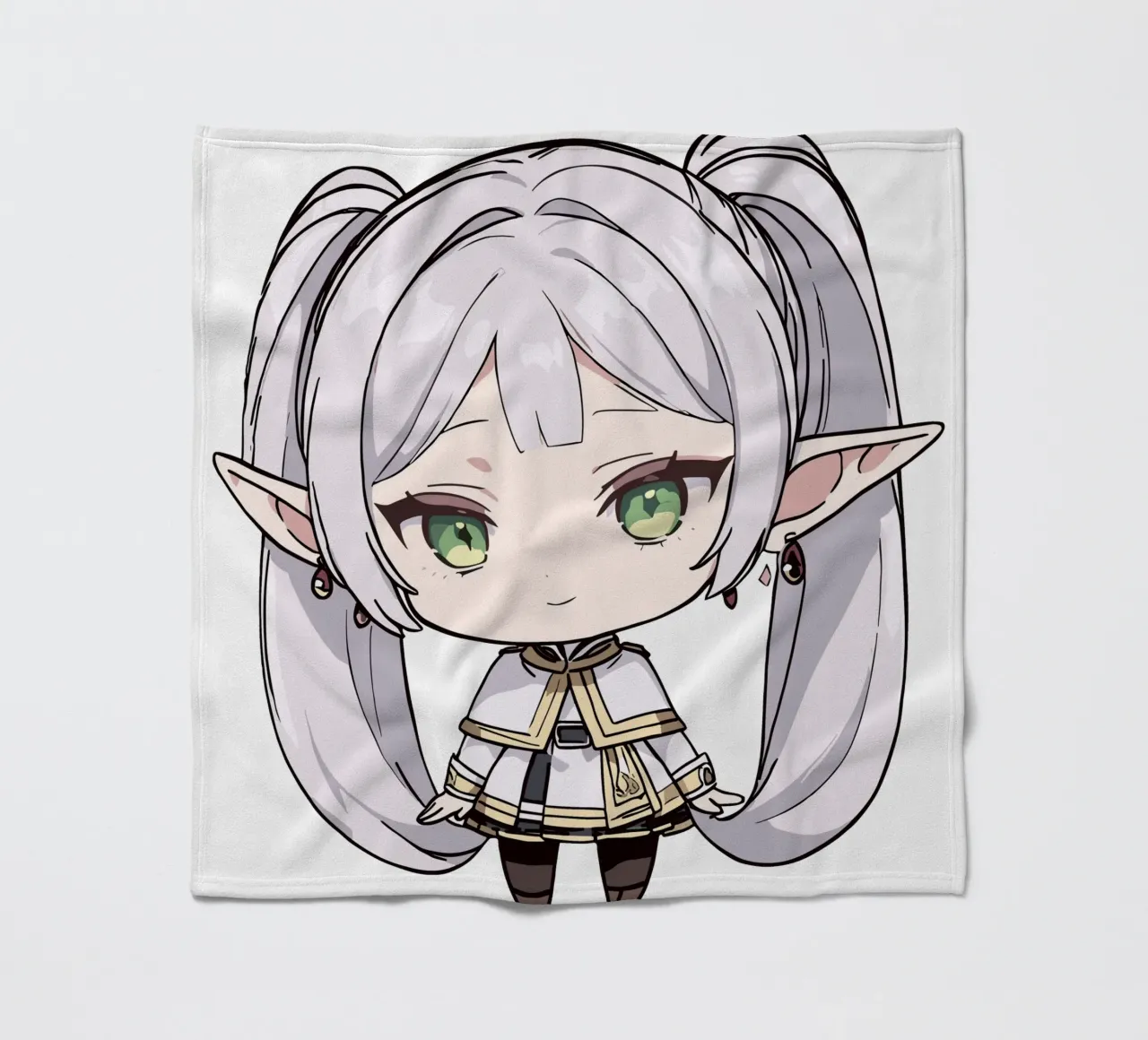 Chibi Frieren coperta in pile da Evie Shop
