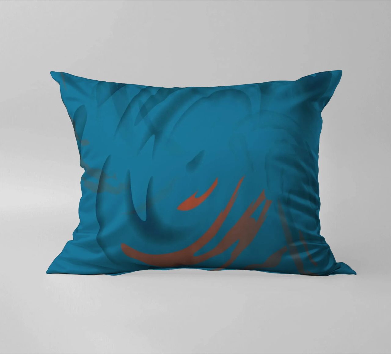 Modello frattale circolare blu astratto cuscino da Something for you