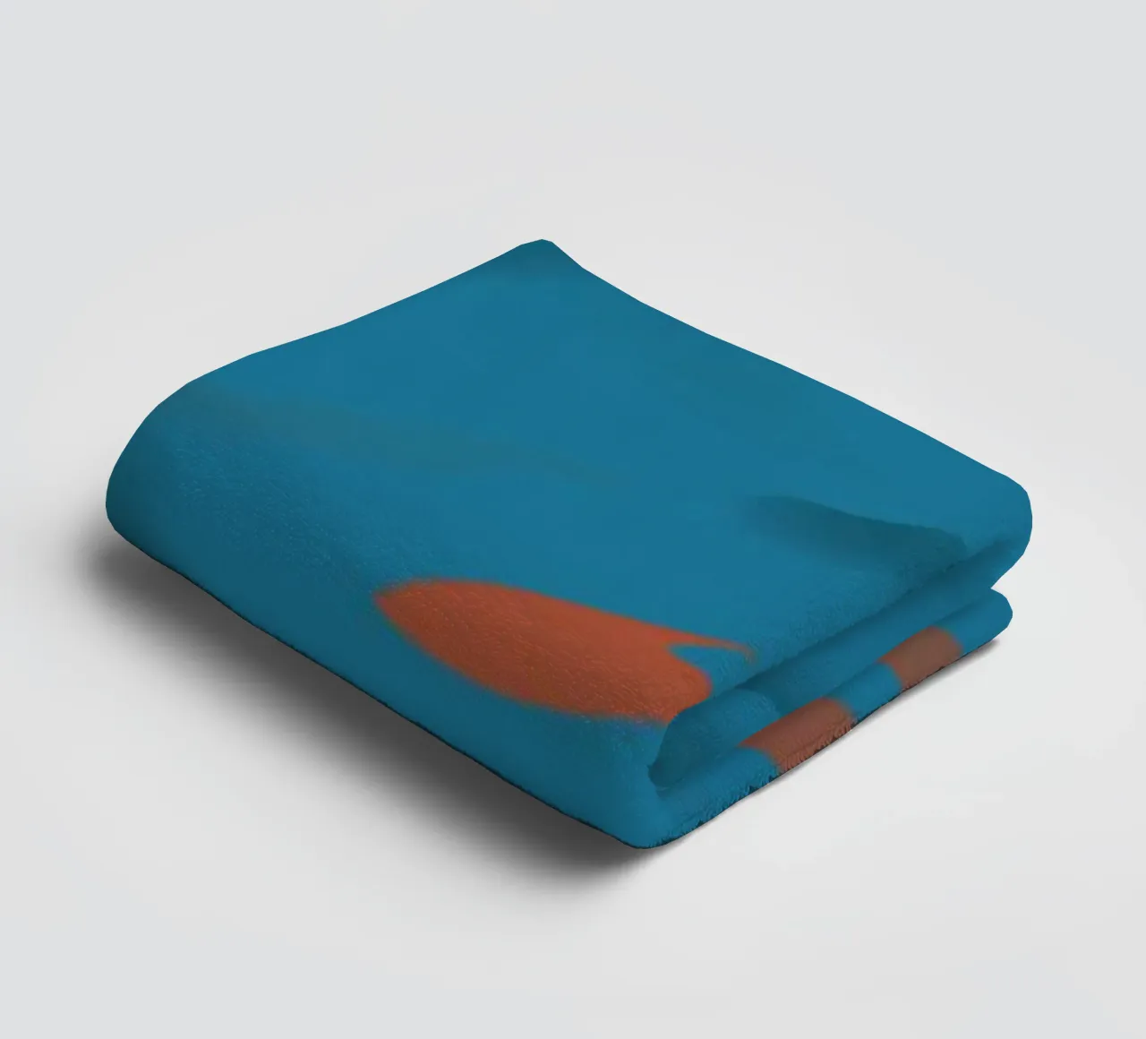 Abstraktes blaues kreisförmiges Fraktal Muster Handtuch von Something for you