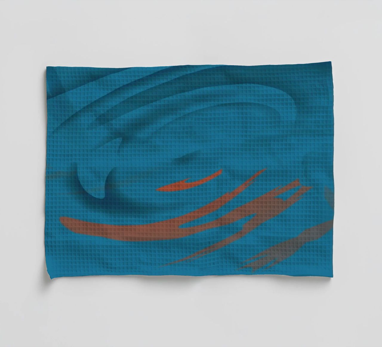 Modello frattale circolare blu astratto canovaccio da cucina da Something for you