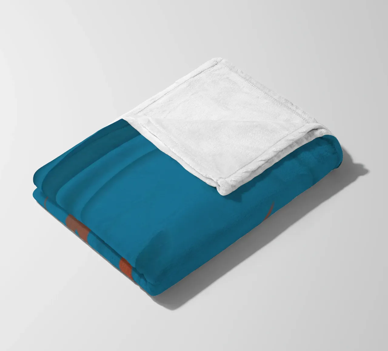 Abstraktes blaues kreisförmiges Fraktal Muster Fleecedecke von Something for you
