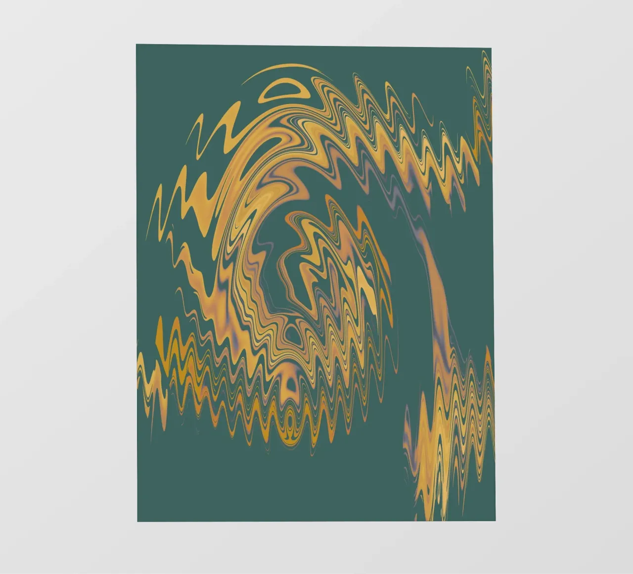 Motif abstrait vert jaune circulaire fractal papier peint photo de Something for you