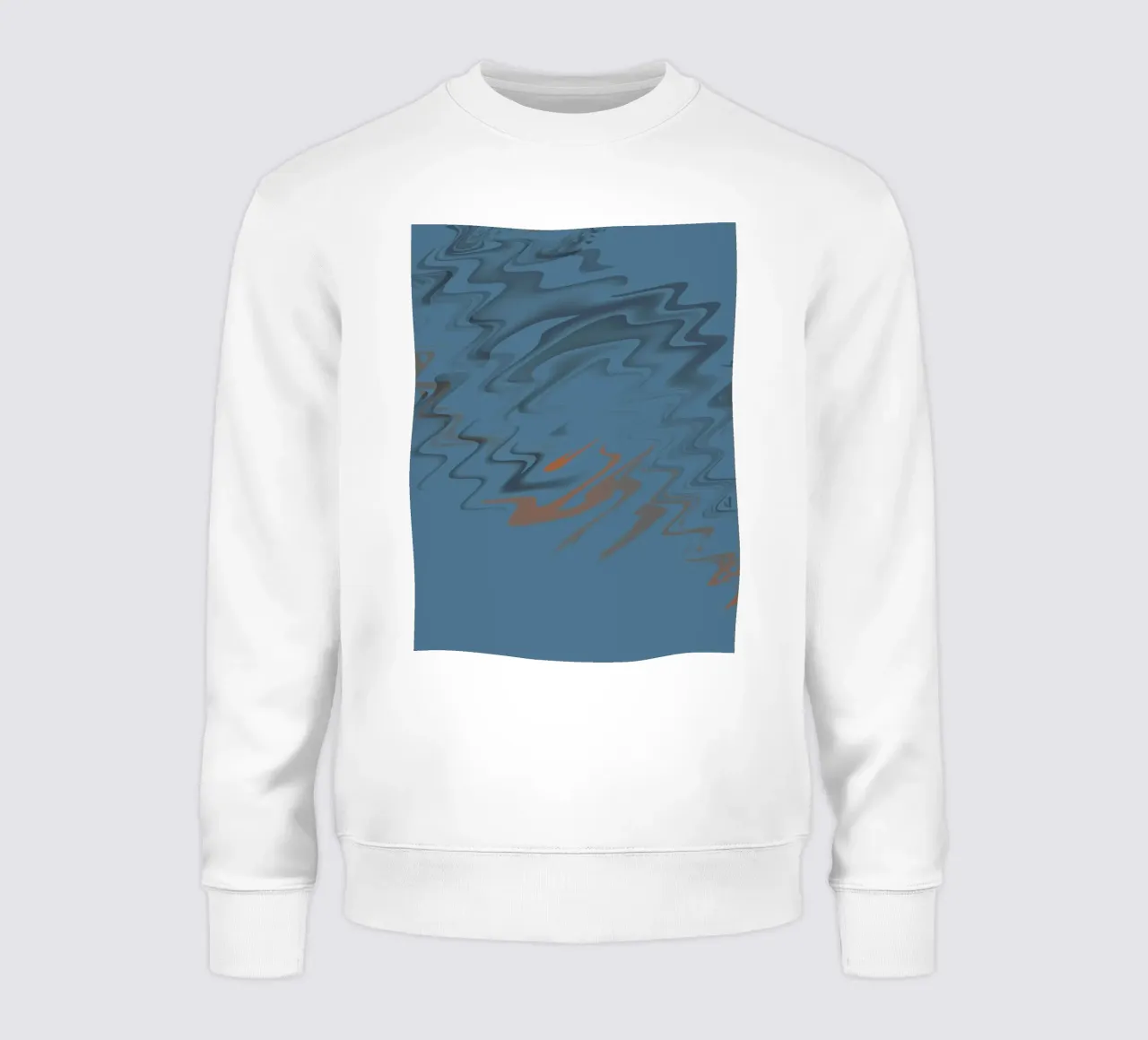 Modello astratto di onda blu frastagliata felpa da Something for you