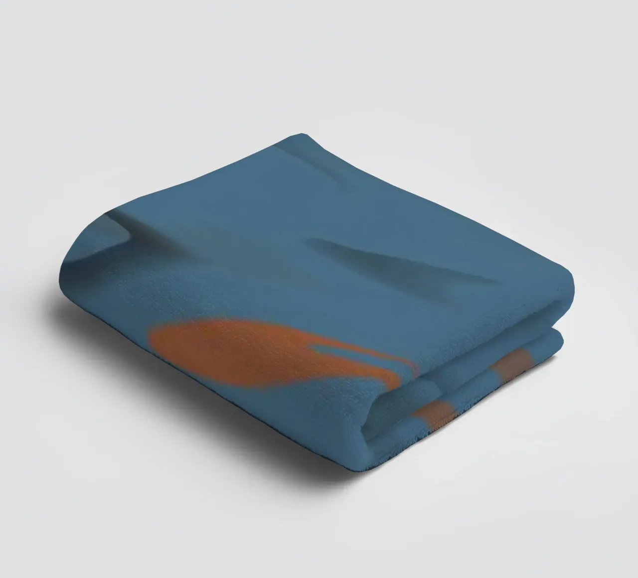 Abstraktes gezacktes blaues Wellen Muster Handtuch von Something for you