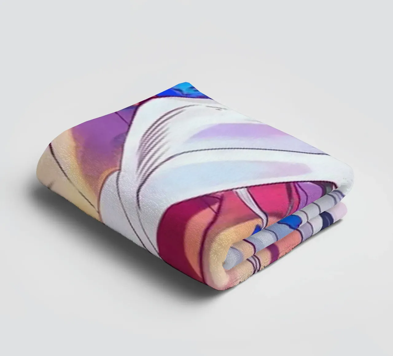 frieren con fiori blu asciugamano da bagno da Evie Shop