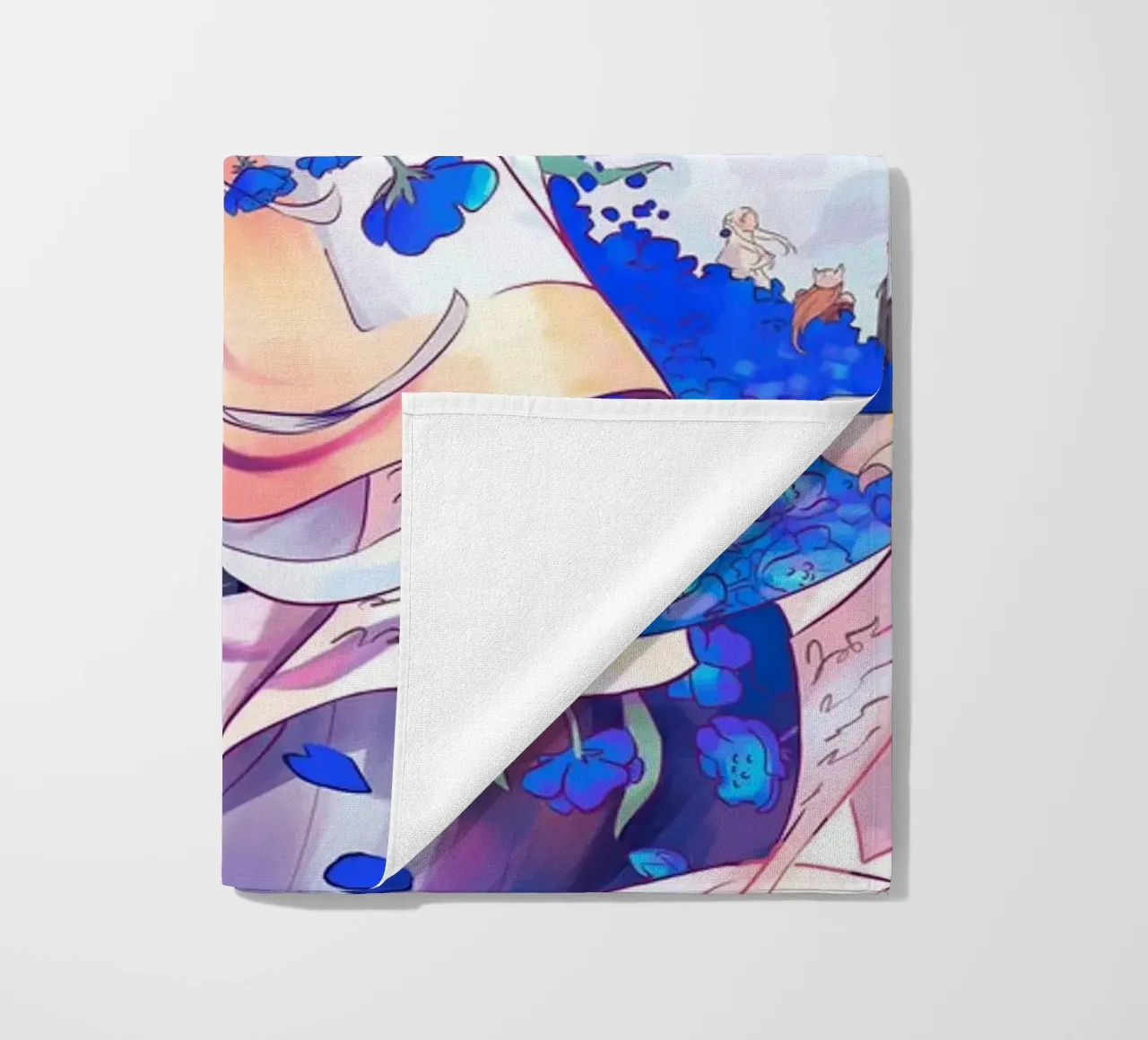 frieren con fiori blu telo mare da Evie Shop