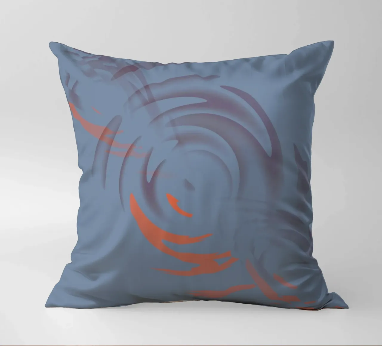 Abstract dynamisch cirkelvormig blauw patroon kussen van Something for you