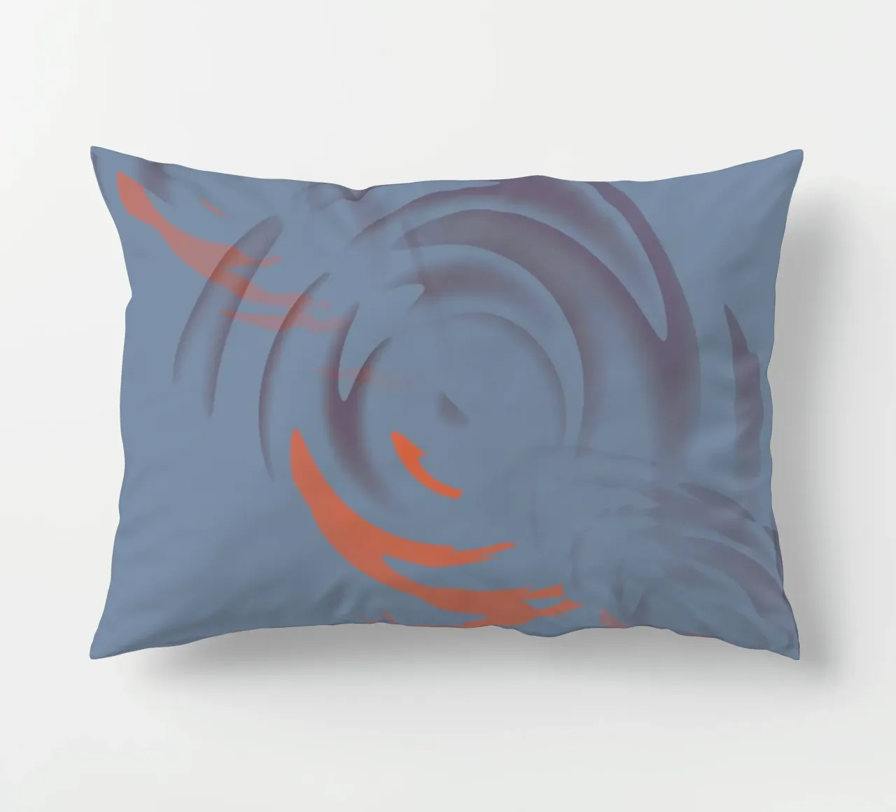 Abstract dynamisch cirkelvormig blauw patroon kussen van Something for you