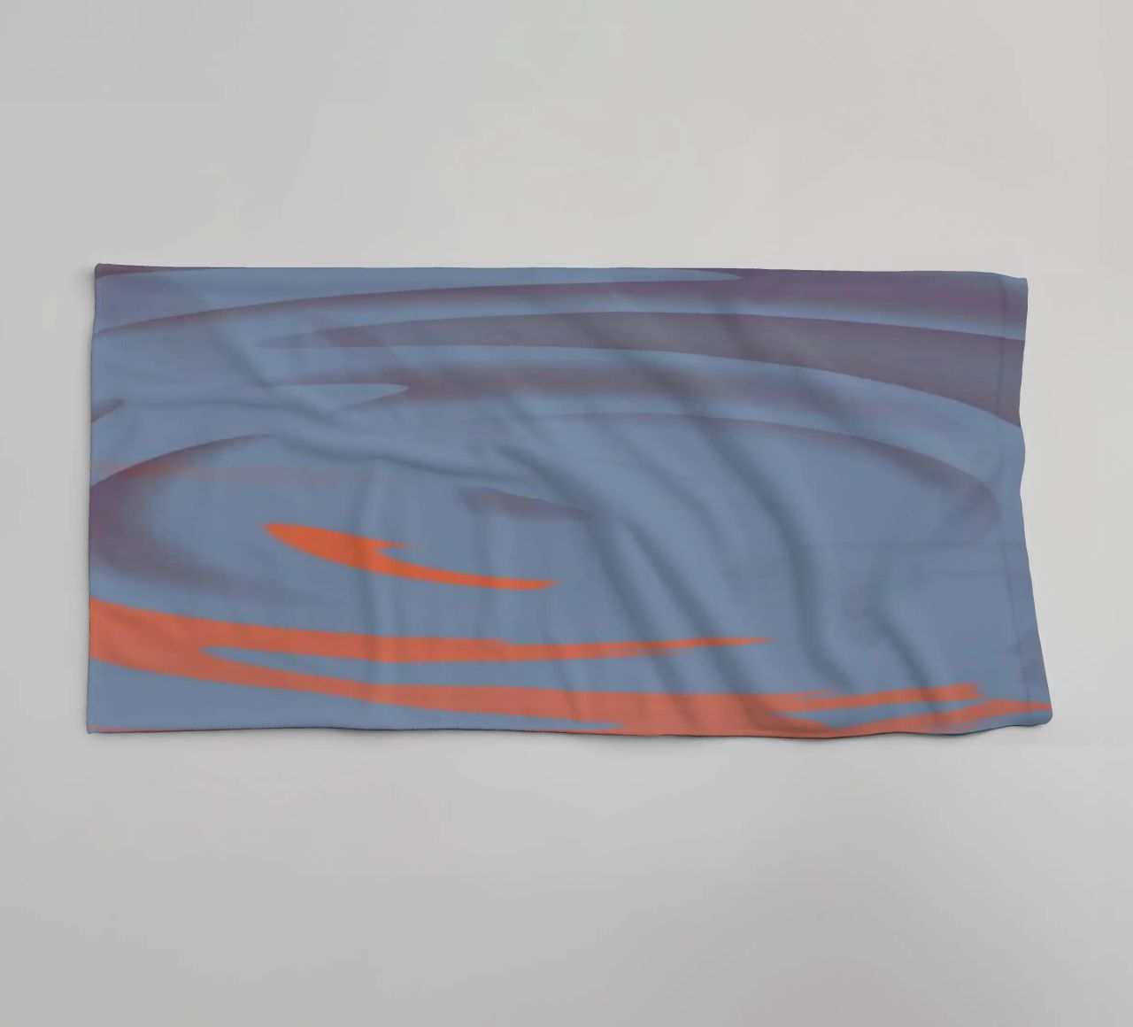 Abstract dynamic circular blue pattern towel by Something for you
