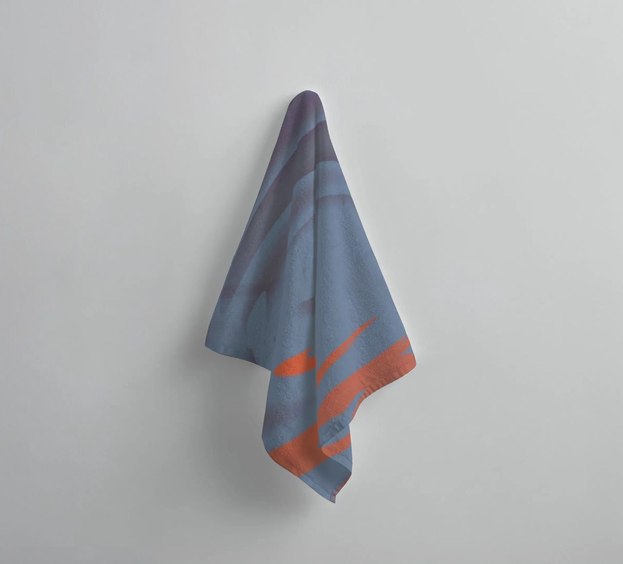 Abstract dynamic circular blue pattern towel by Something for you