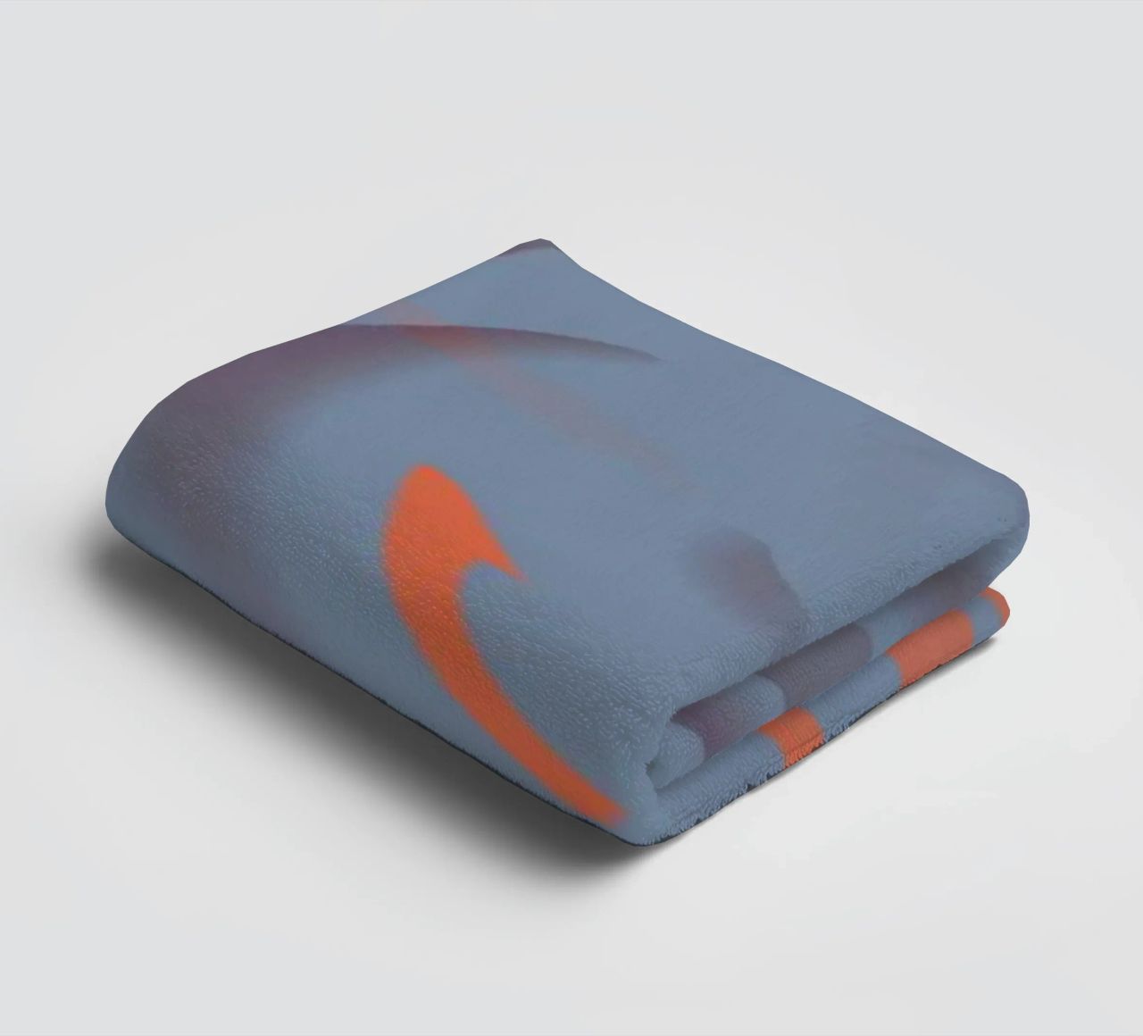 Abstract dynamic circular blue pattern towel by Something for you
