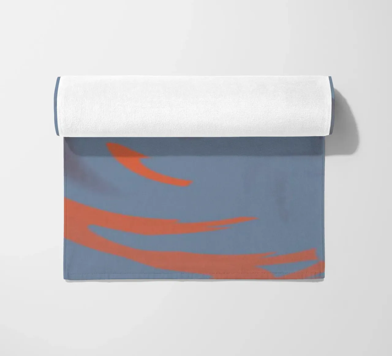 Abstract dynamic circular blue pattern beach towel by Something for you