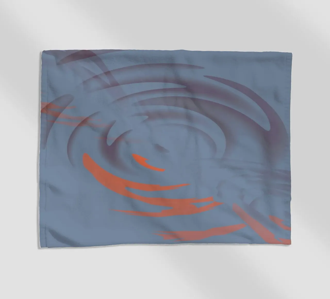 Disegno astratto dinamico circolare blu telo mare da Something for you