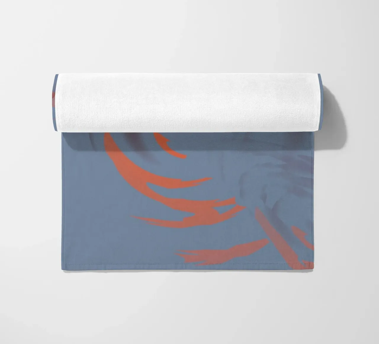 Abstract dynamic circular blue pattern beach towel by Something for you