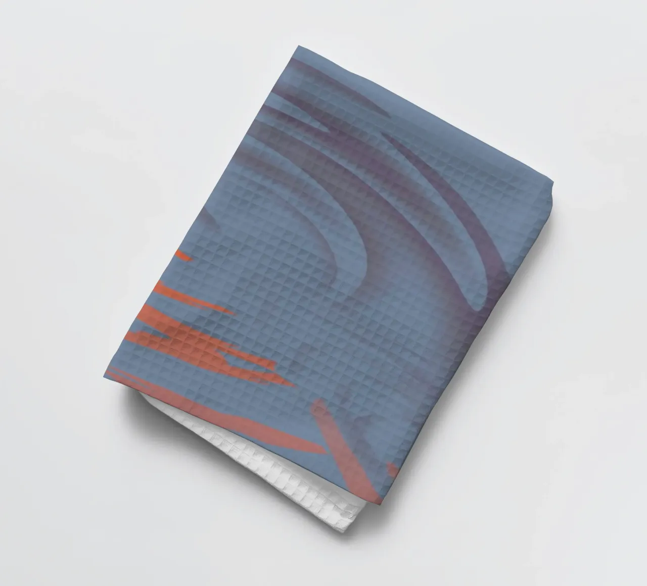 Motif circulaire bleu abstrait et dynamique torchon de Something for you