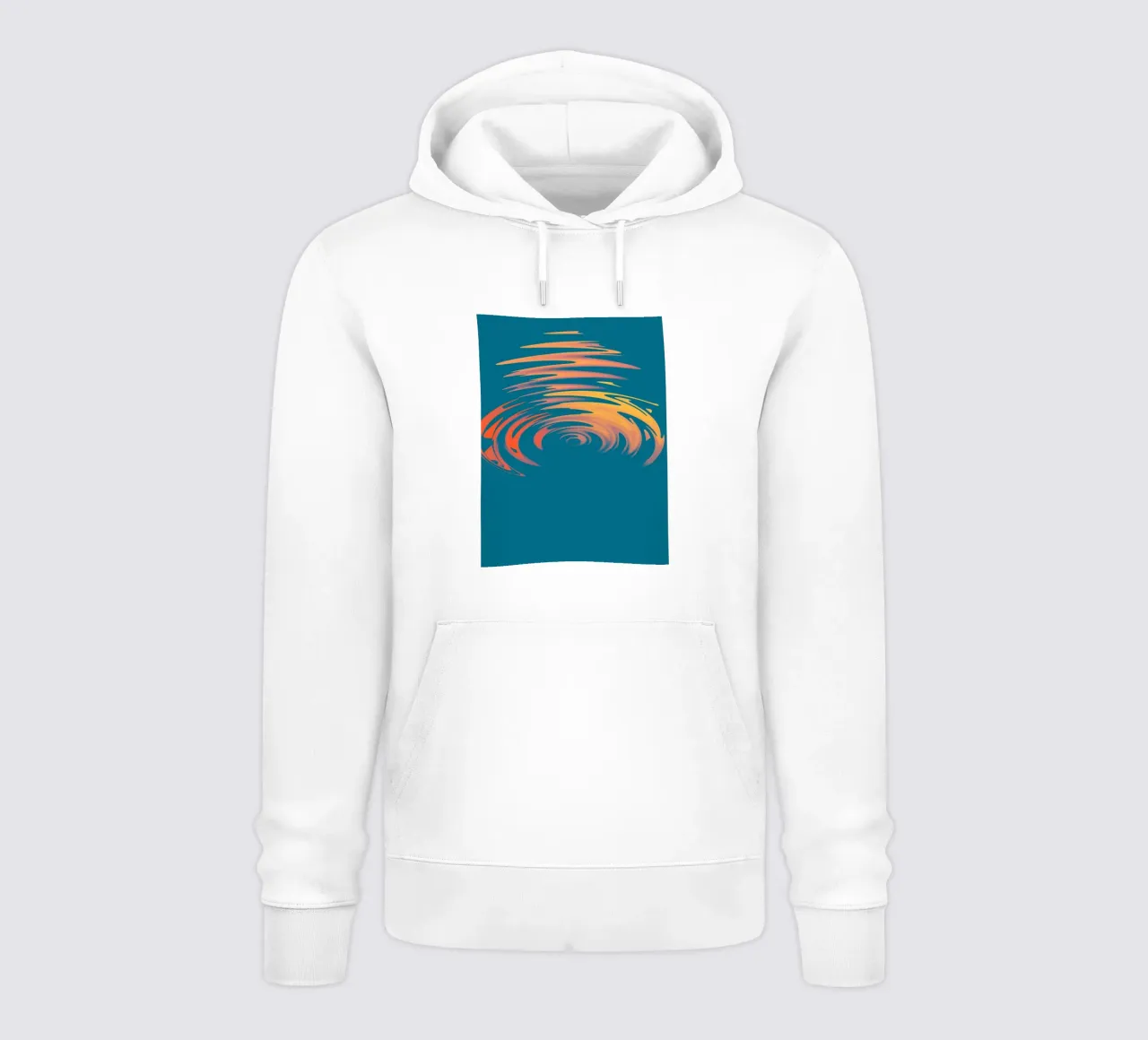 Abstract dynamic colourful circular wave pattern hoodie by Something for you