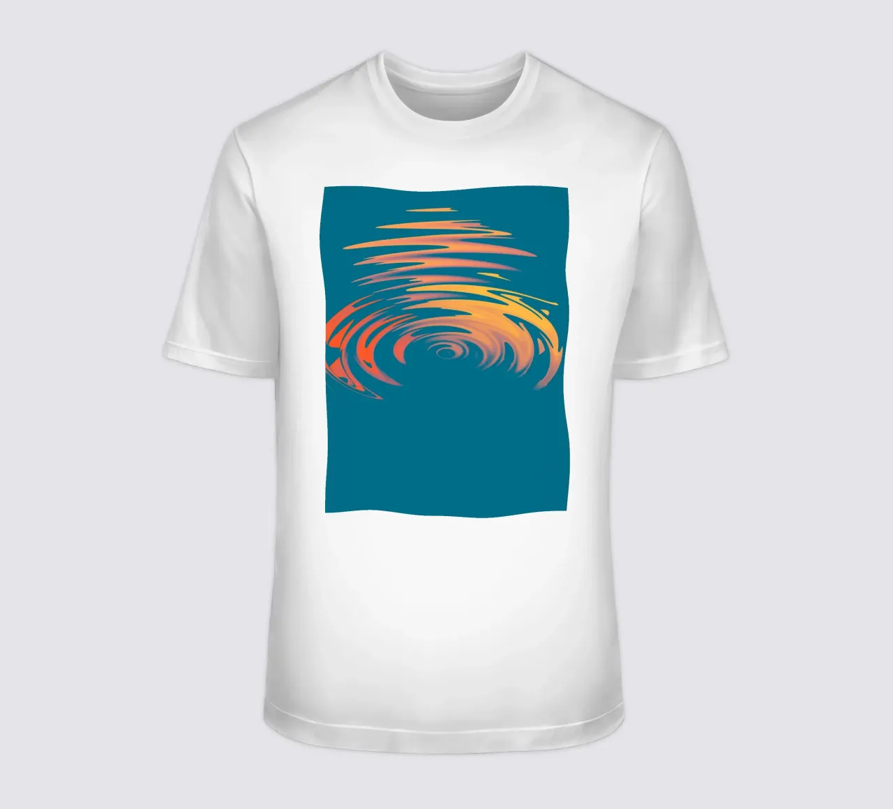 Abstraktes dynamisches buntes kreisförmiges Wellen Muster T-Shirt von Something for you