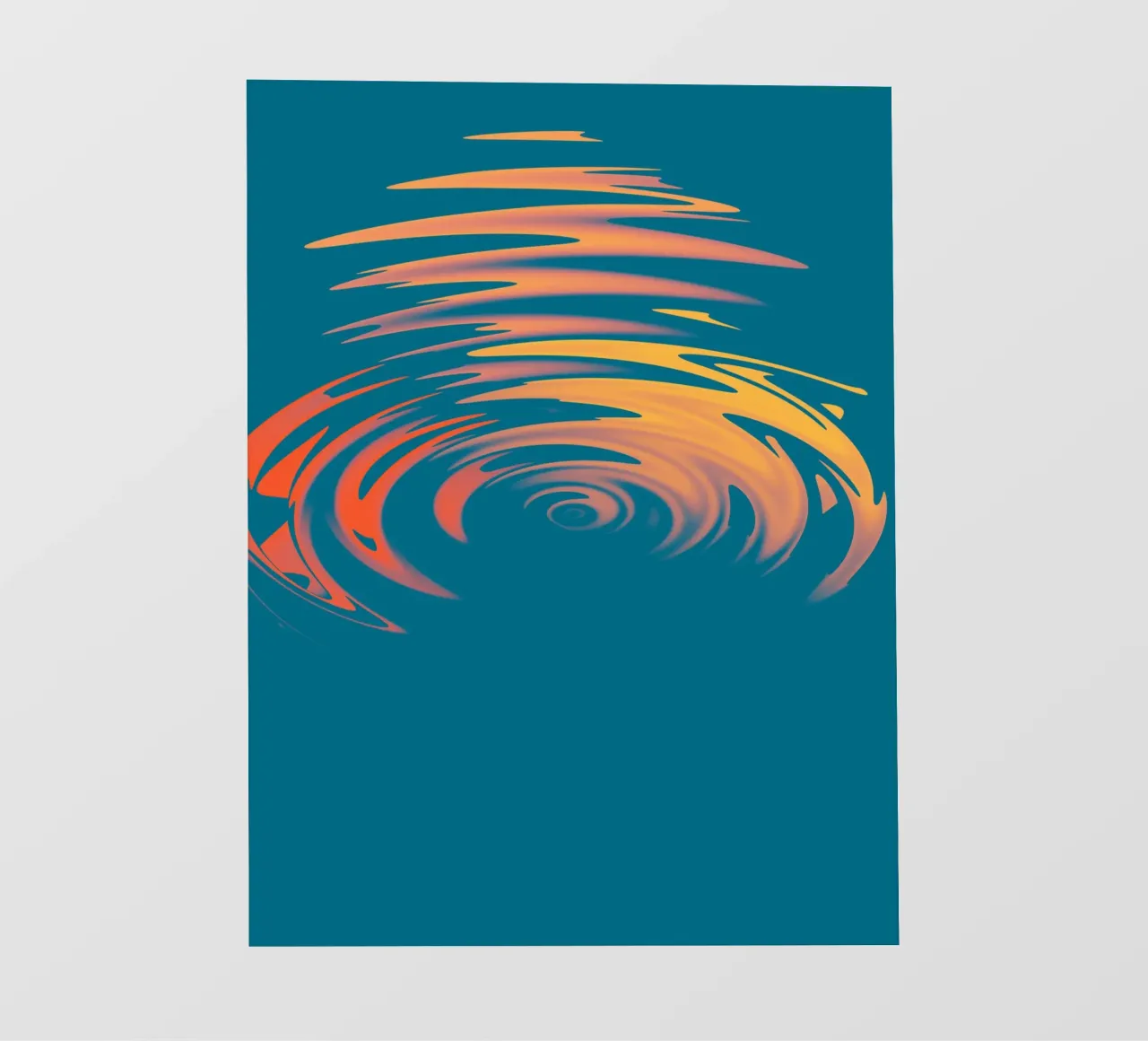 Abstract dynamic colourful circular wave pattern pvc cover by Something for you