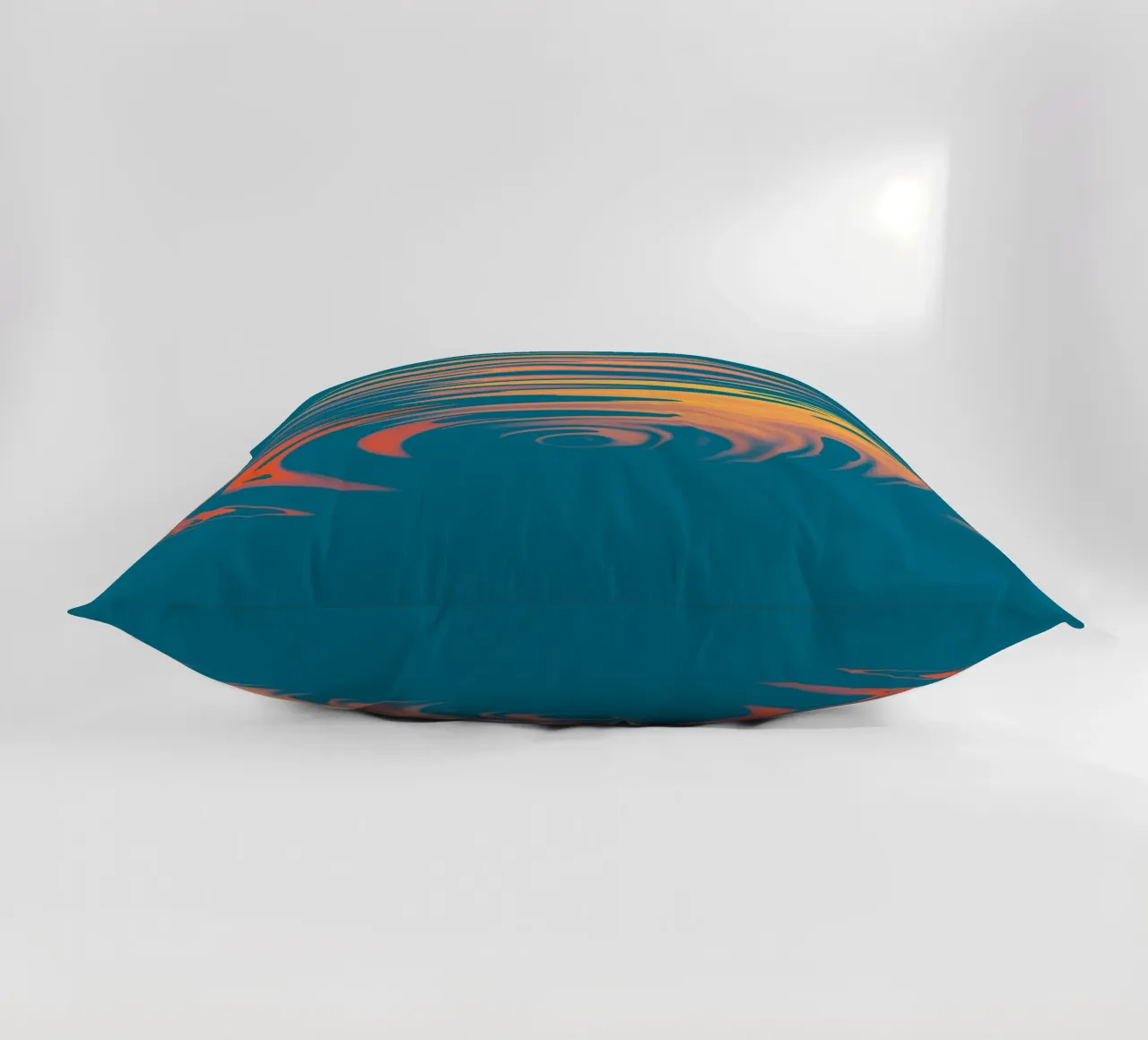 Modello astratto di onda circolare dinamica e colorata cuscino da Something for you