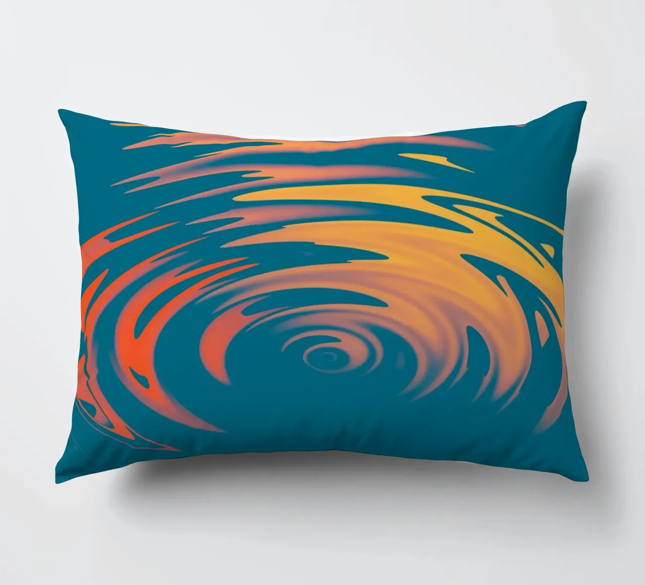 Modello astratto di onda circolare dinamica e colorata cuscino da Something for you