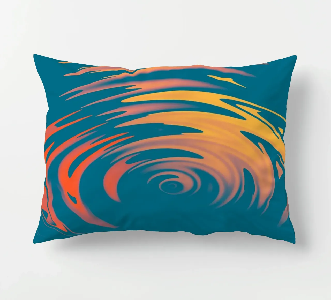 Modello astratto di onda circolare dinamica e colorata cuscino da Something for you