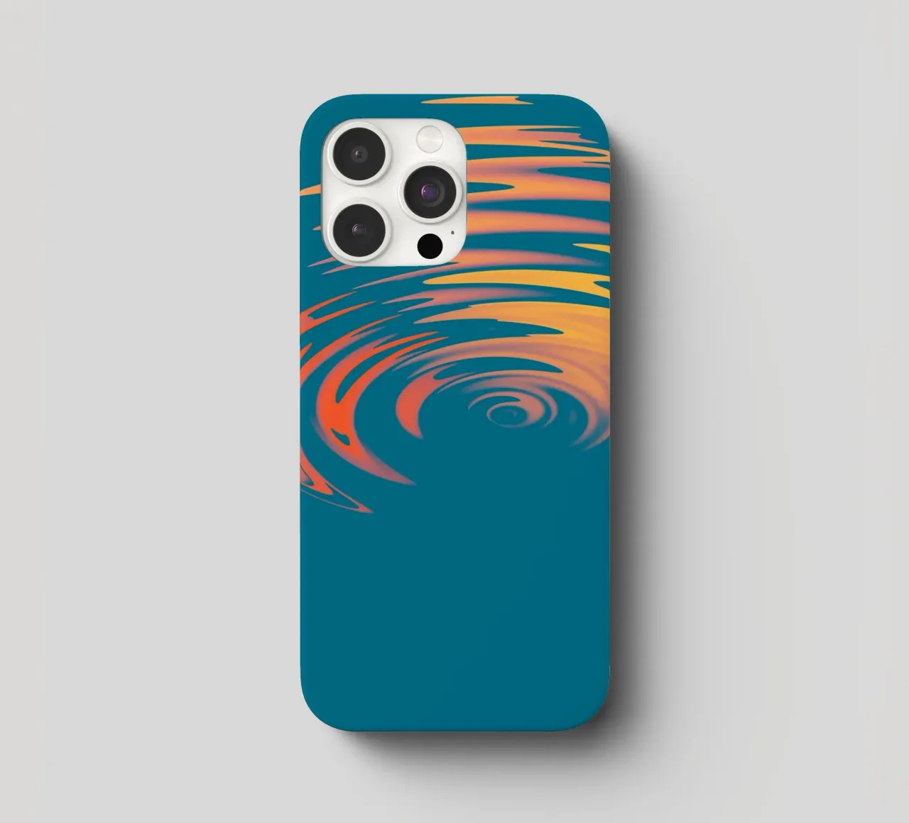 Abstract dynamic colourful circular wave pattern iphone case by Something for you