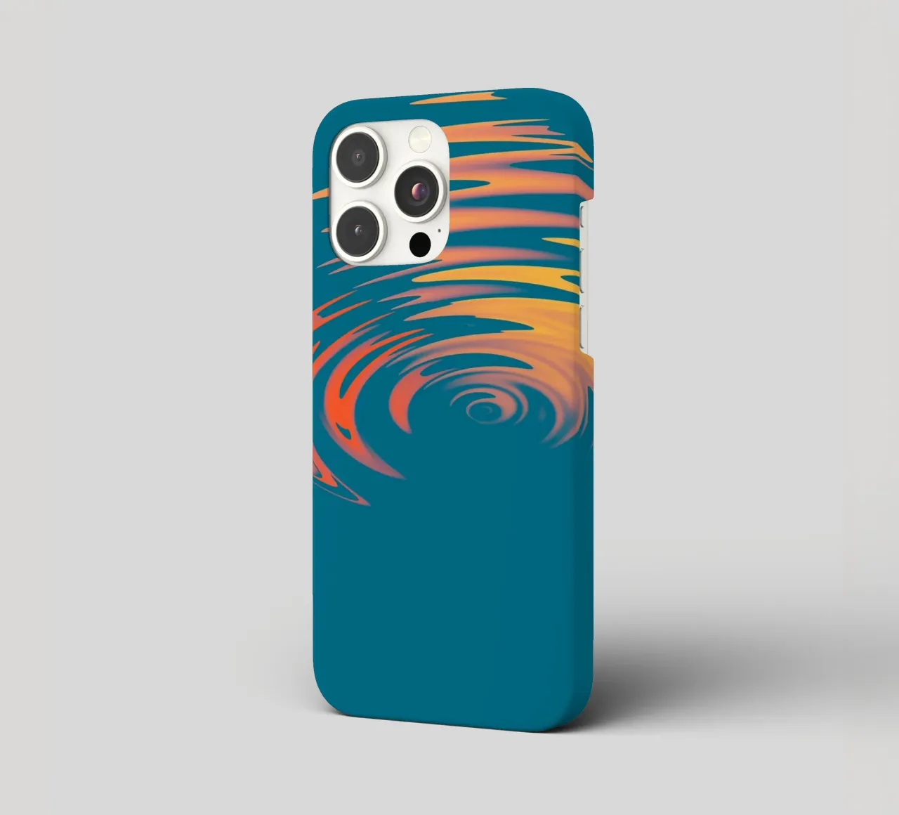 Abstract dynamic colourful circular wave pattern iphone case by Something for you