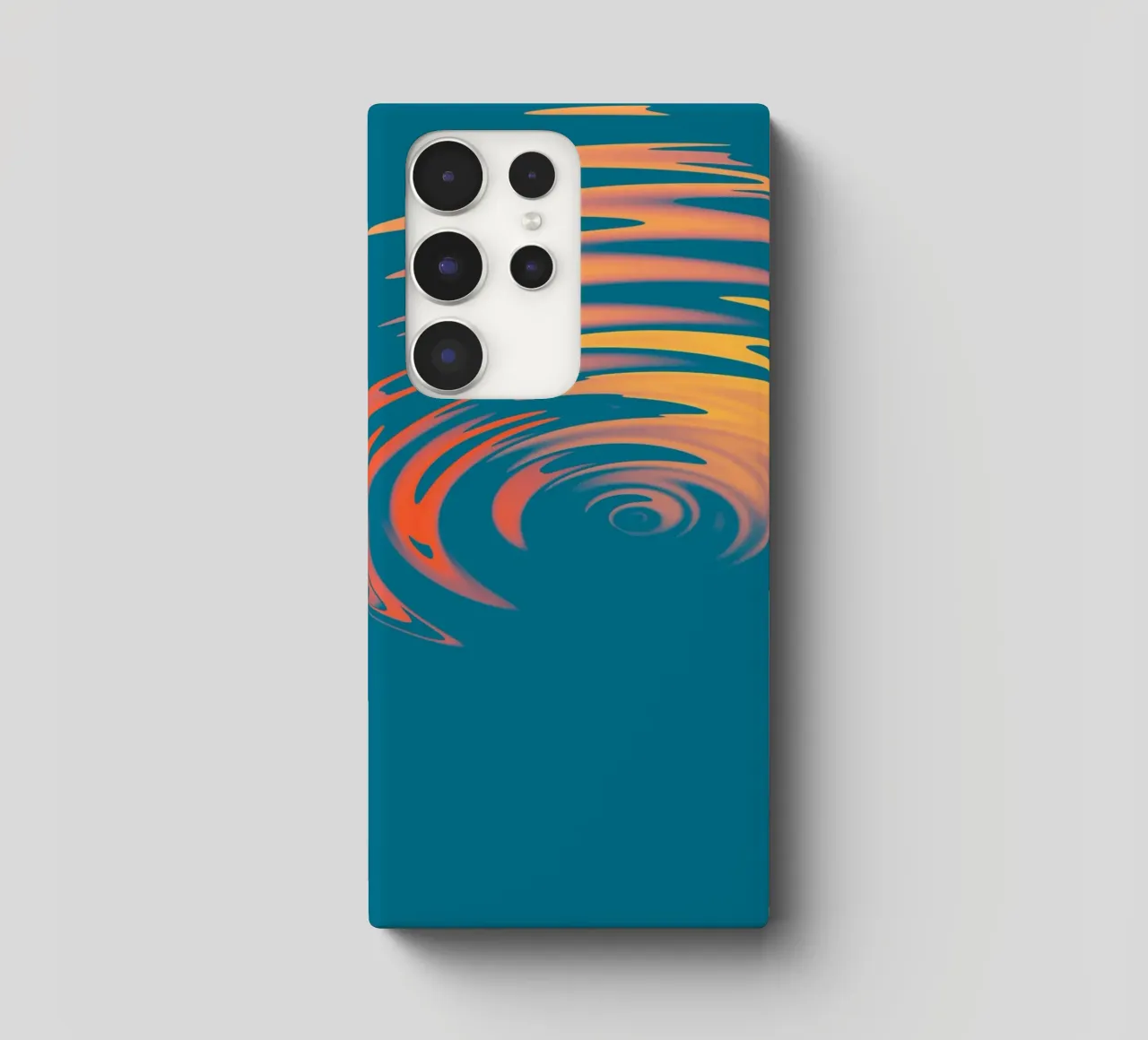 Abstract dynamic colourful circular wave pattern samsung phone case by Something for you