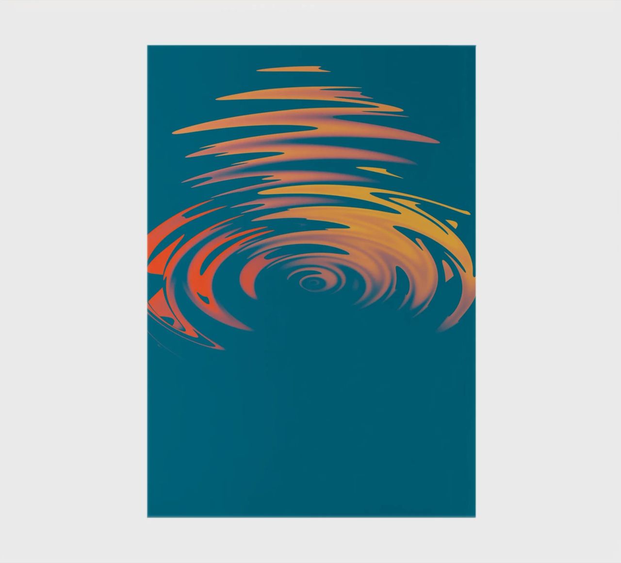 Abstract dynamic colourful circular wave pattern notebook by Something for you