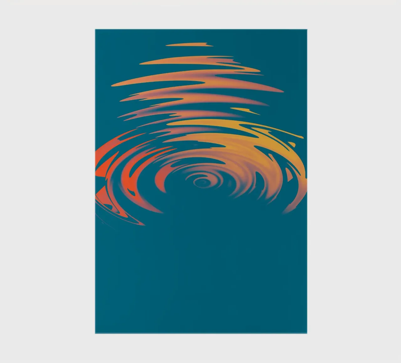 Abstract dynamic colourful circular wave pattern notebook by Something for you