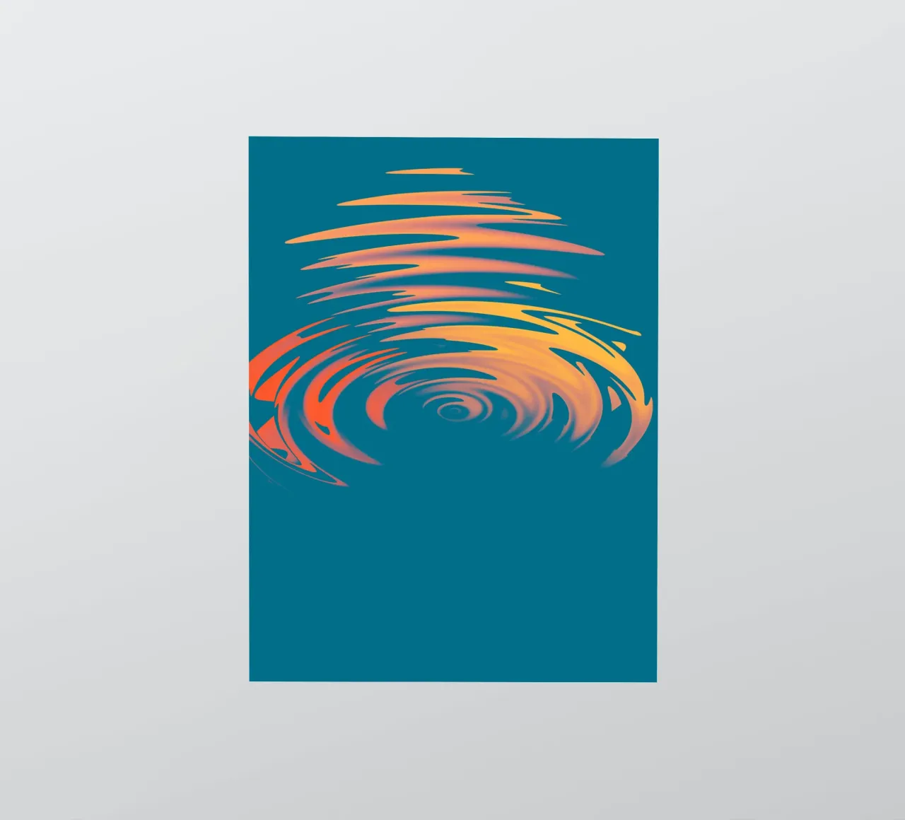 Abstract dynamic colourful circular wave pattern sticker by Something for you