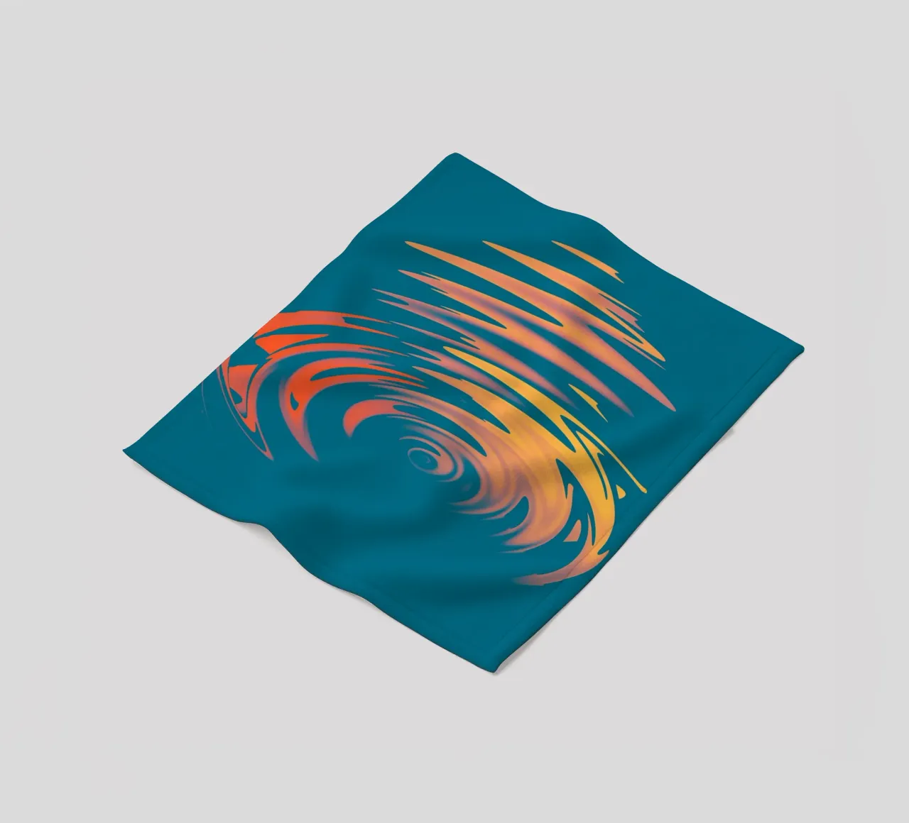 Abstract dynamic colourful circular wave pattern fleece blanket by Something for you
