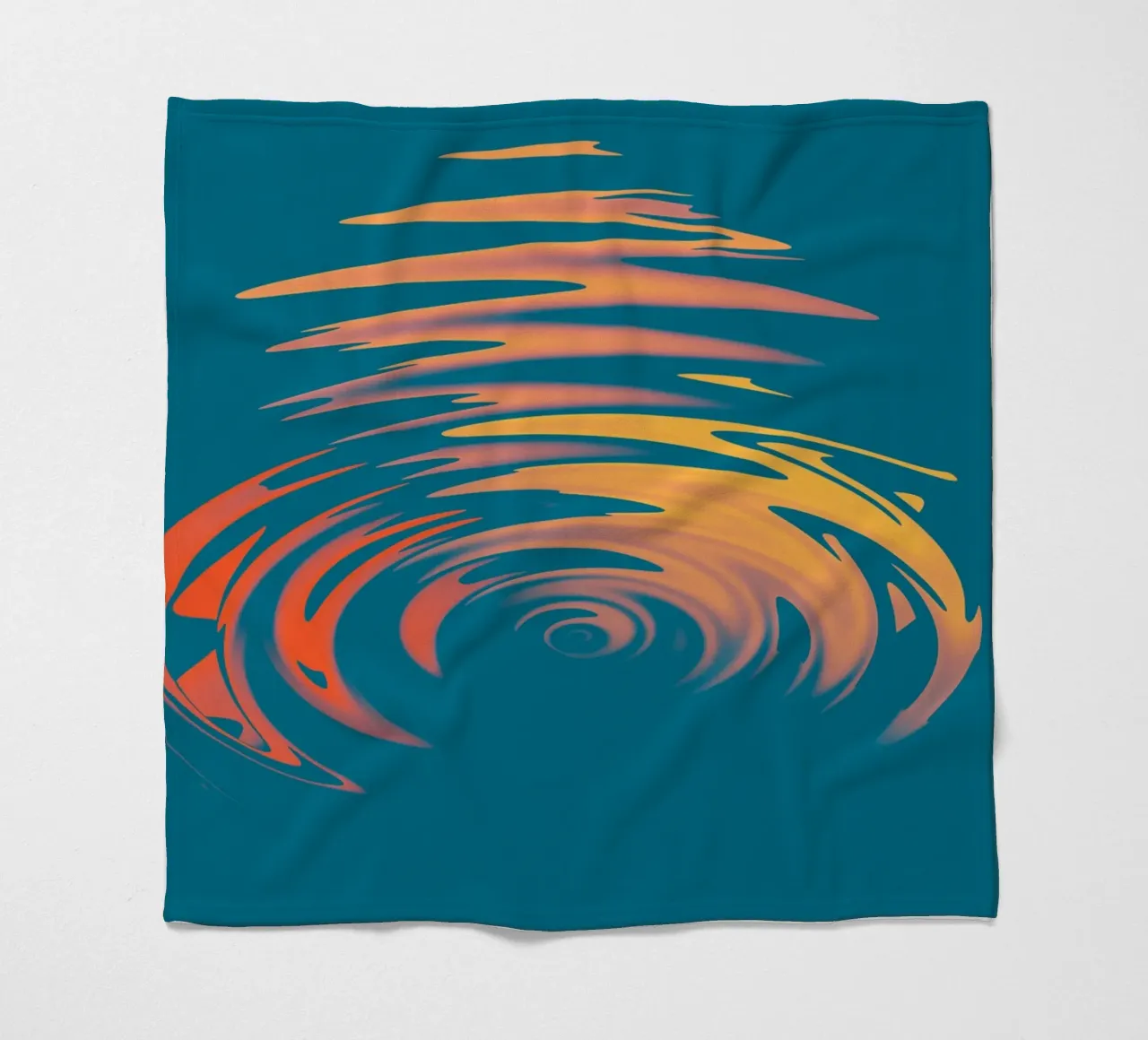 Abstract dynamic colourful circular wave pattern fleece blanket by Something for you