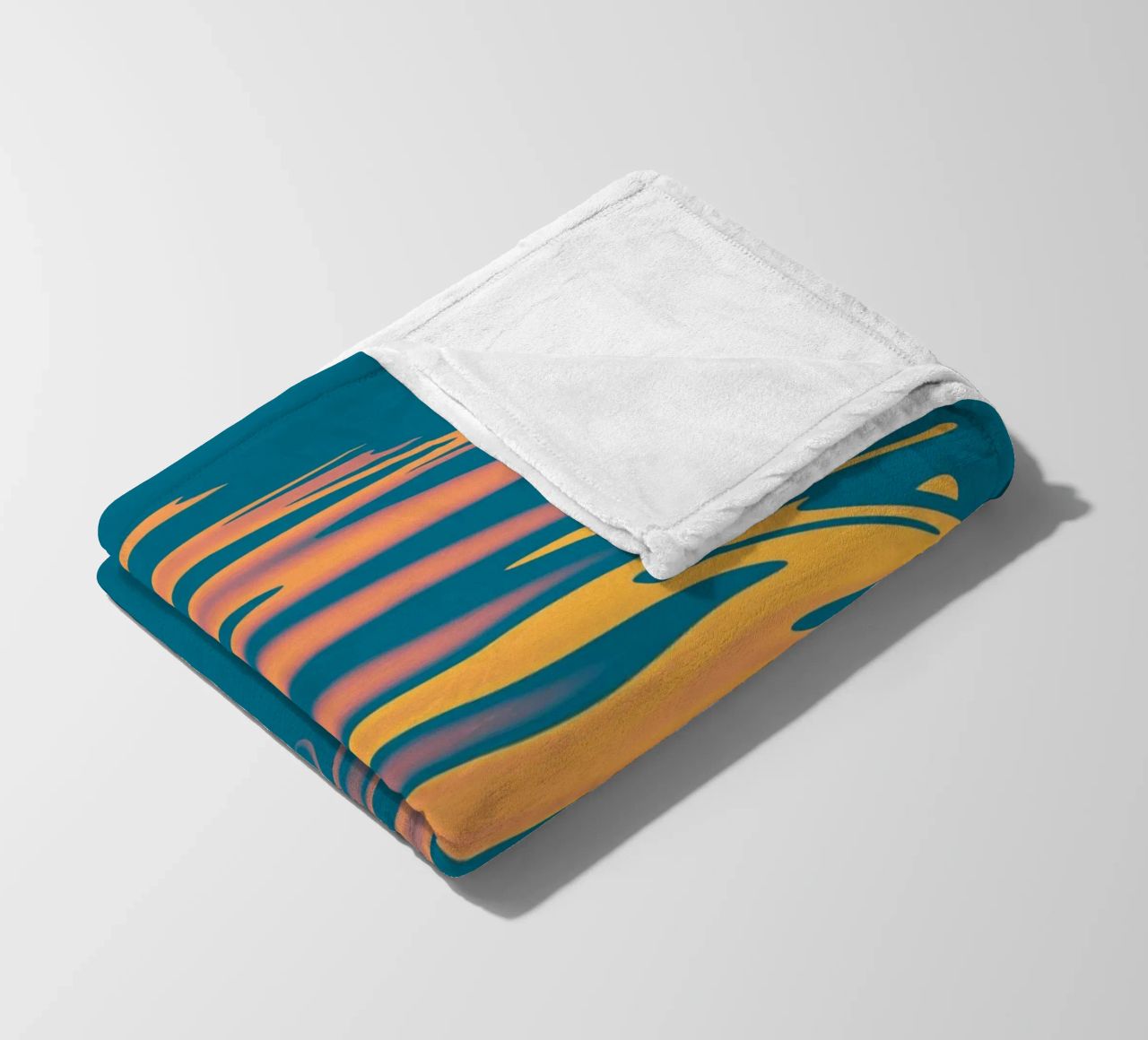 Abstract dynamic colourful circular wave pattern fleece blanket by Something for you