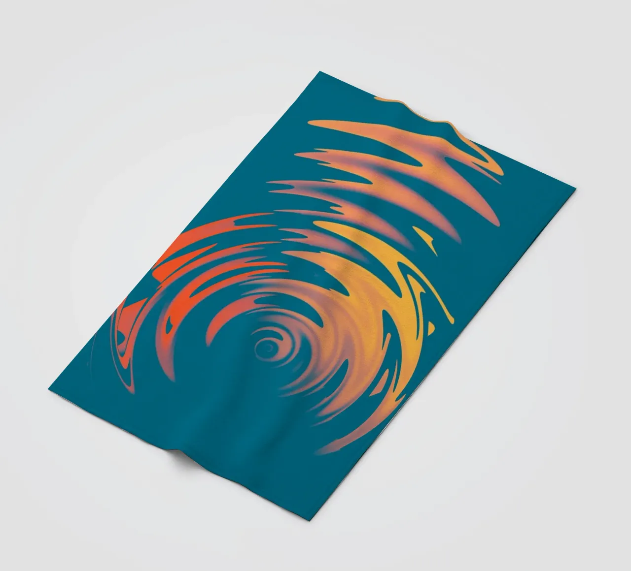 Abstract dynamic colourful circular wave pattern fleece blanket by Something for you