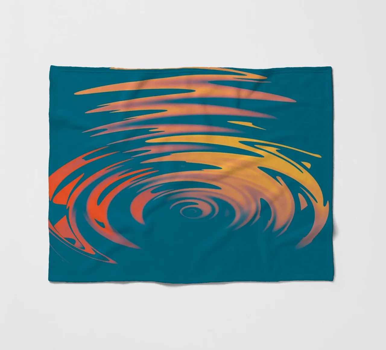 Abstract dynamic colourful circular wave pattern fleece blanket by Something for you
