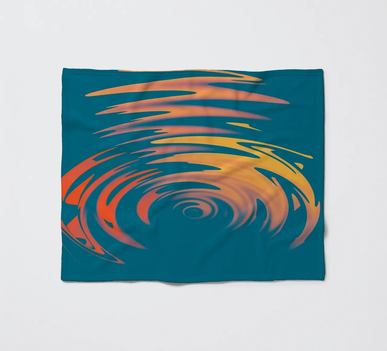 Abstract dynamic colourful circular wave pattern fleece blanket by Something for you