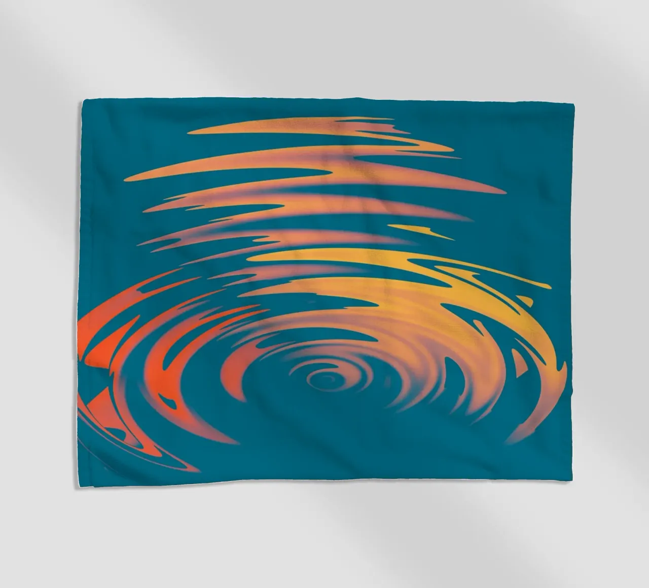 Abstraktes dynamisches buntes kreisförmiges Wellen Muster Strandtuch von Something for you